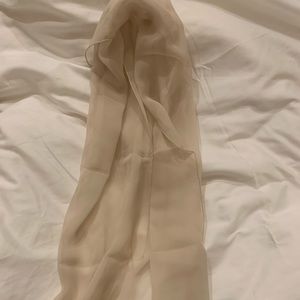 Vintage sheer ivory scarf